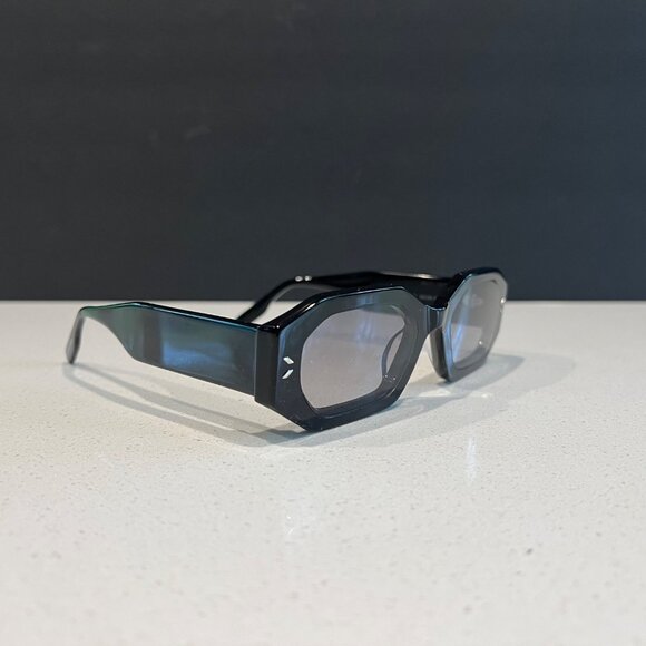 McQueen MQ0342S Rectangular Black Sunglasses With Bold Frame - Picture 5 of 12